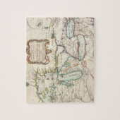  kaart van de Grote Meren (1755) Legpuzzel (Verticaal)