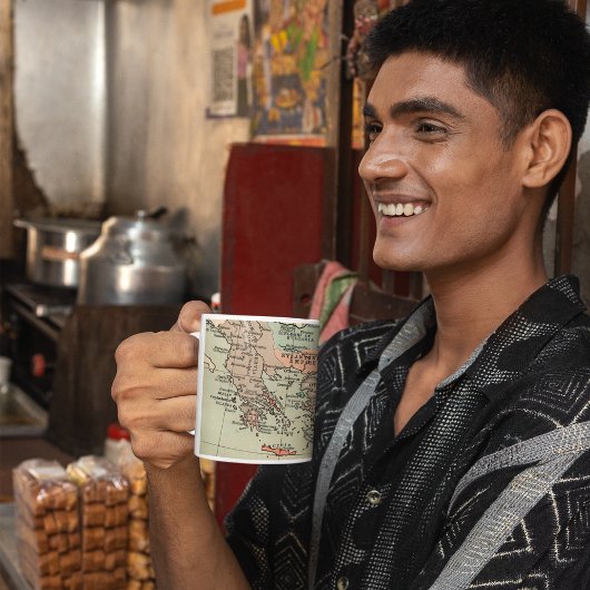 kaart van de Grote Meren in Frankrijk Koffiemok