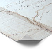 Kaart van de Grote Meren Poster (Hoek)