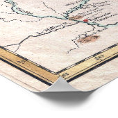 kaart van de Grote Meren Poster (Hoek)