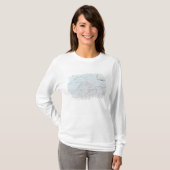 Kaart van de Grote Meren T-shirt (Voorkant volledig)