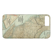 Kaart van de Grote Trunk Pacific Railway Case-Mate iPhone Case (Achterkant (Horizontaal))