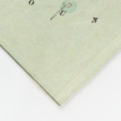 Kaart van de Grote Trunk Pacific Railway Fleece Deken (Hoek)