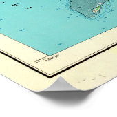 kaart van de Guam (1965) Poster (Hoek)