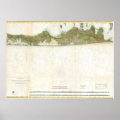  kaart van de Hamptons (1857) Poster (Voorkant)
