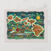 Kaart van de Hawaï 1950 (Voorkant)