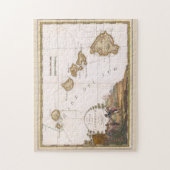 kaart van de Hawaii-eilanden, moord op kapitein C Legpuzzel (Verticaal)