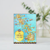  kaart van de Hawaiiaanse eilanden (Staand voorkant)