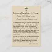 Kaart van de Heilige Stoel van de Heilige Stoel va Visitekaartje (Achterkant)