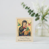 Kaart van de Heilige Stoel van de Heilige Stoel va Visitekaartje (Staand voorkant)
