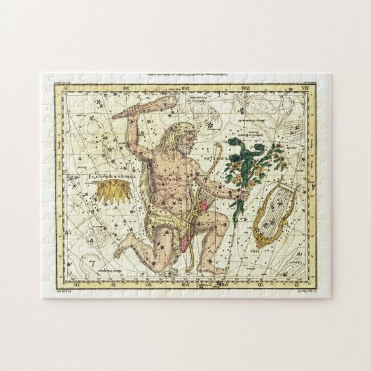  kaart van de hemel Constellatie van Hercules Legpuzzel (Horizontaal)