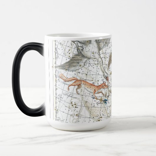  kaart van de hemel Constellatie van Hercules Magische Mok (Links)