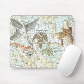  kaart van de hemel Constellatie van Hercules Muismat (Met muis)