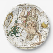 kaart van de hemel Constellatie van Hercules Papieren Bordje (Voorkant)