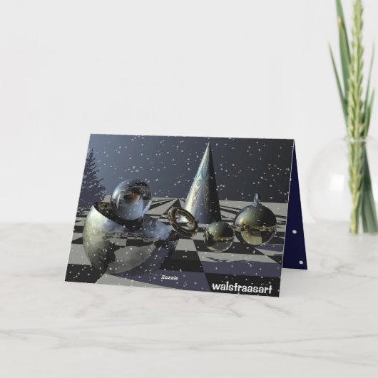 Kaart van de het landschapsTekst van Kerstmis van (Achterkant)