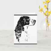 Kaart van de Hond van het Spaniel van de (Gele Bloem)