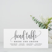 Kaart van de hoofdtabel van het stoelplan - Lichte (Staand voorkant)