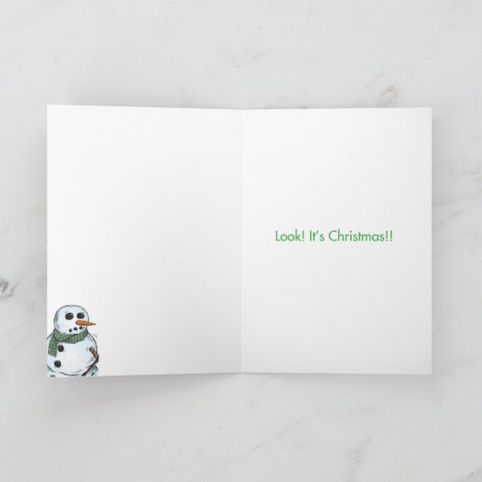 Kaart van de Humor van Kerstmis van de Ogen van de (Binnen)