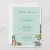 Kaart van de huwelijksreis (Achterkant)