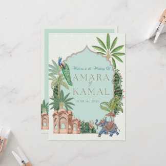 Kaart van de huwelijksreis