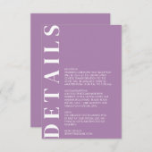 Kaart van de Indische Afrikaanse Violet Enclosure (Voorkant / Achterkant)