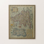 Kaart van de invasies van Engeland en Ierland Legpuzzel (Verticaal)