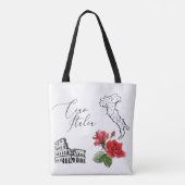 *~* Kaart van de Italiaanse Italiaanse taal Ciao I Tote Bag (Achterkant)