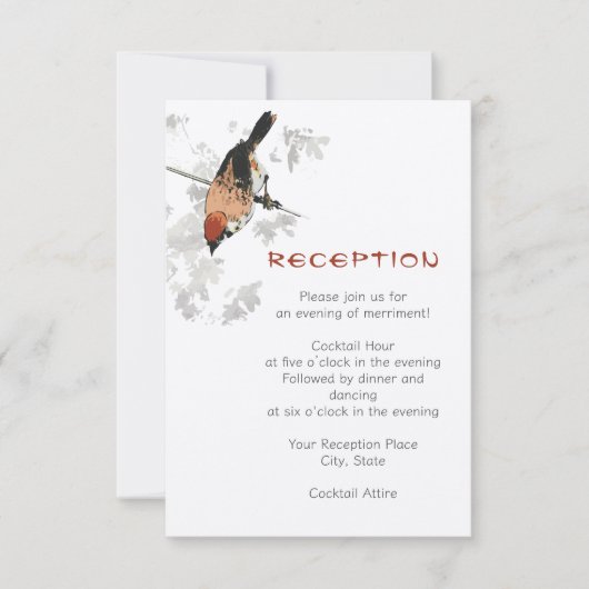 Kaart van de Japanese Bird Botanical Reception Enc (Voorkant)