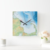 Kaart van de Kaapkabeljauwbaai Vierkante Klok (Huis)