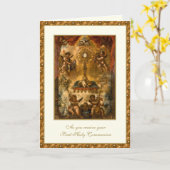 Kaart van de katholieke Eerste Heilige Communie Je (Gele Bloem)