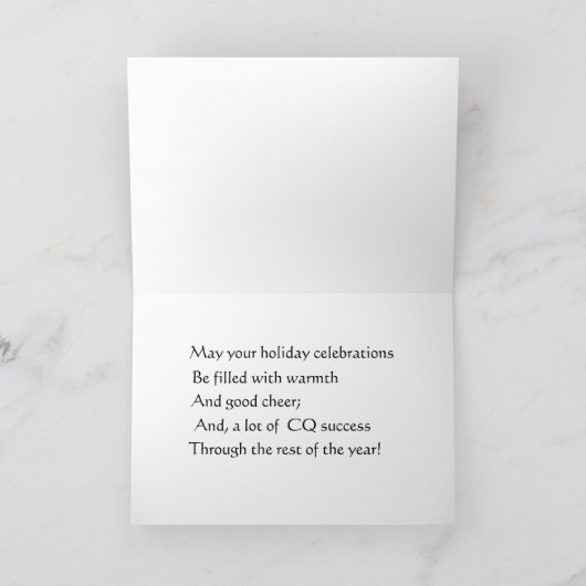 Kaart van de Kerstboom van de ham de Radio met (Binnen)