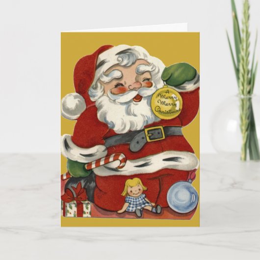 Kaart van de Kerstman en van het Speelgoed van KRW (Voorkant)