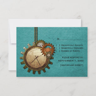 Kaart van de klok respons, Turquoise