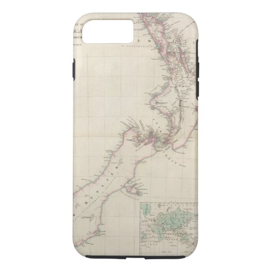 Kaart van de Kolonie Nieuw-Zeeland Case-Mate iPhone Case (Achterkant)