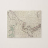 Kaart van de kolonie Nieuw-Zeeland Legpuzzel (Horizontaal)