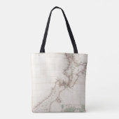 Kaart van de kolonie Nieuw-Zeeland Tote Bag (Achterkant)