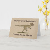 Kaart van de Krijt-dinosauriër Tyrannosaurus (Gele Bloem)