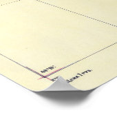  kaart van de Krim (1922) Poster (Hoek)