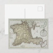  kaart van de Krim, Oekraïne, regio Sebastopol (Voorkant / Achterkant)