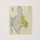  kaart van de Krim, Oekraïne, regio Sebastopol Legpuzzel (Verticaal)