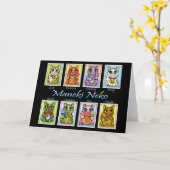 Kaart van de Kunst van de Kat van de Fantasie van (Gele Bloem)