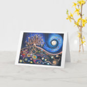 Kaart van de Kunst van de Nacht van de volle maan (Gele Bloem)