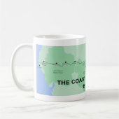 Kaart van de kust naar de kust koffiemok (Links)