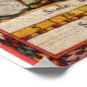 kaart van de kust van North Carolina (1591) Poster (Hoek)