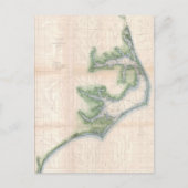  kaart van de kust van North Carolina (1875) (Voorkant)