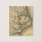  kaart van de kust van North Carolina (1887) Legpuzzel (Verticaal)