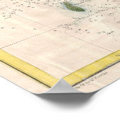  kaart van de kuststrook van Tampa (1855) Poster (Hoek)