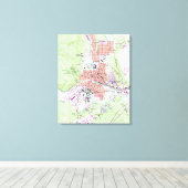  kaart van de lagstaff Arizona (1962) Canvas Afdruk (Insitu (Houten vloer))