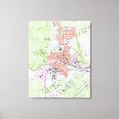  kaart van de lagstaff Arizona (1962) Canvas Afdruk (Voorkant)