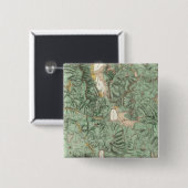 Kaart van de landclassificatie van Nevada Vierkante Button 5,1 Cm (Voorkant /achterkant)